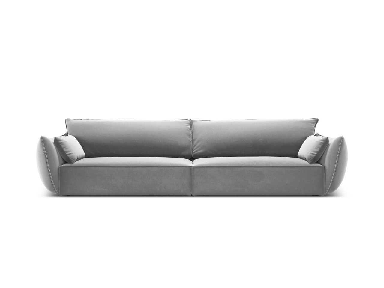 Canapea 4 locuri, Kaelle, Micadoni Home, BL, 248x110x85 cm, catifea, gri Canapele